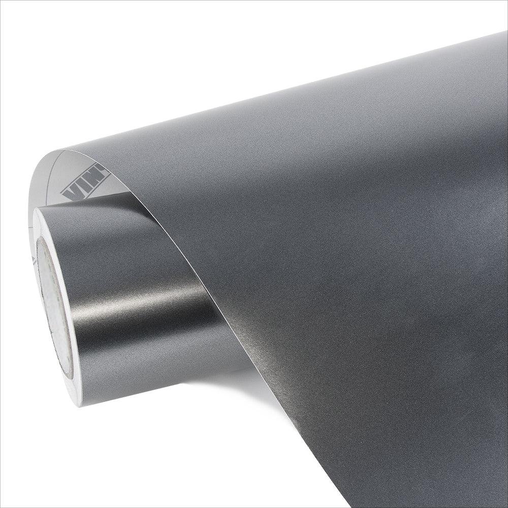 Retail HIGHCOOL EM-106 6.5mil PVC Car Wrap Film Self-Healing Pearl Metal Titanium Gray High Gloss Tint Color Changing Car Film