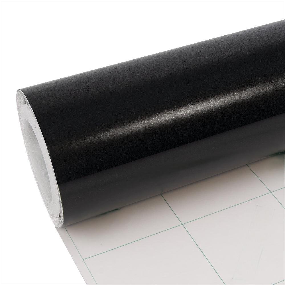 Retail HIGHCOOL EM-107 6.5mil PVC Car Wrap Film Self-Healing Pearl Metal Black Full Body High Gloss Tint Color Changing Car Film