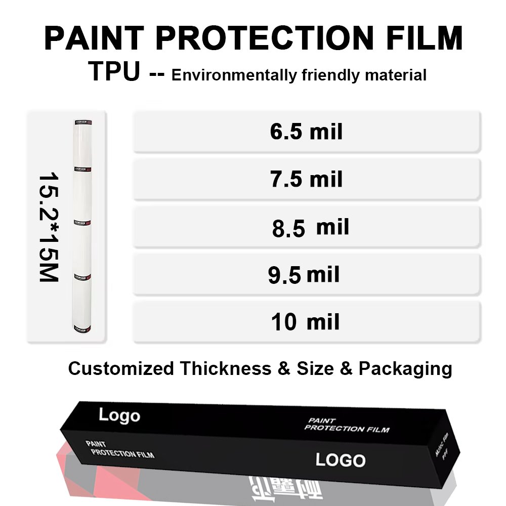 Custom Car Wrapping TPU Anti-Yellowing Ppf High Temperature Resistance No Degumming Car Body TPU Film Paint Protective Film