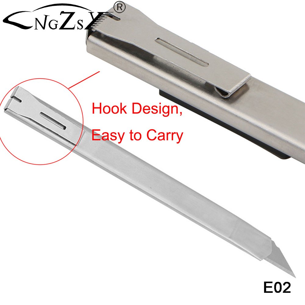 Stainless Steel 30 Degree Blade Office Knife Diy Art Cutter Knife Stationery School Tools Paper Tailoring Car Wraps Knives E02