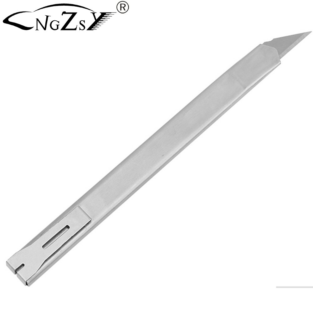 Stainless Steel 30 Degree Blade Office Knife Diy Art Cutter Knife Stationery School Tools Paper Tailoring Car Wraps Knives E02