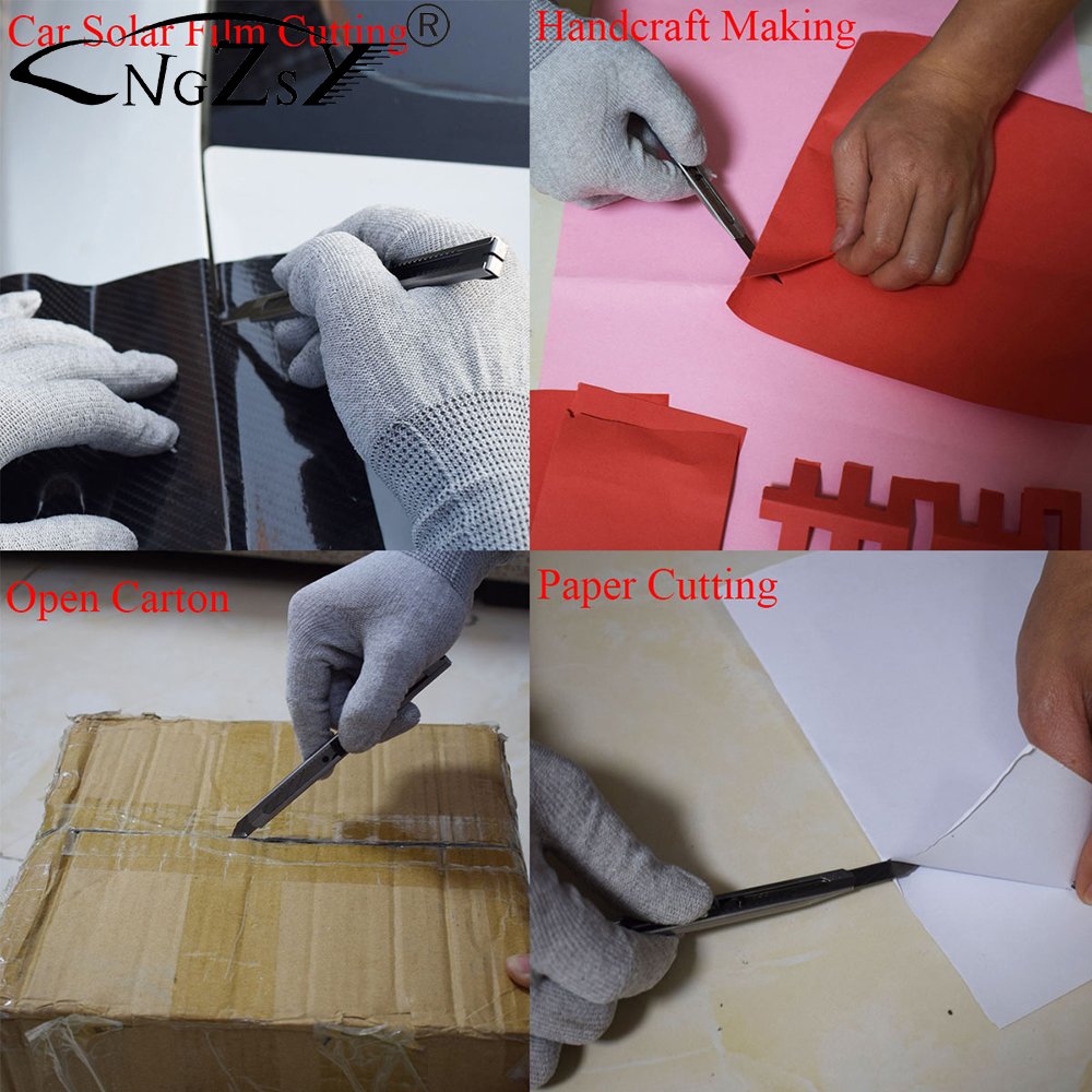 Stainless Steel 30 Degree Blade Office Knife Diy Art Cutter Knife Stationery School Tools Paper Tailoring Car Wraps Knives E02