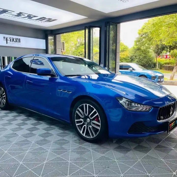 5*59 ft ultra bright high gloss blue vinyl bubble free metal Coast Blue color changing car trim covered with stickers