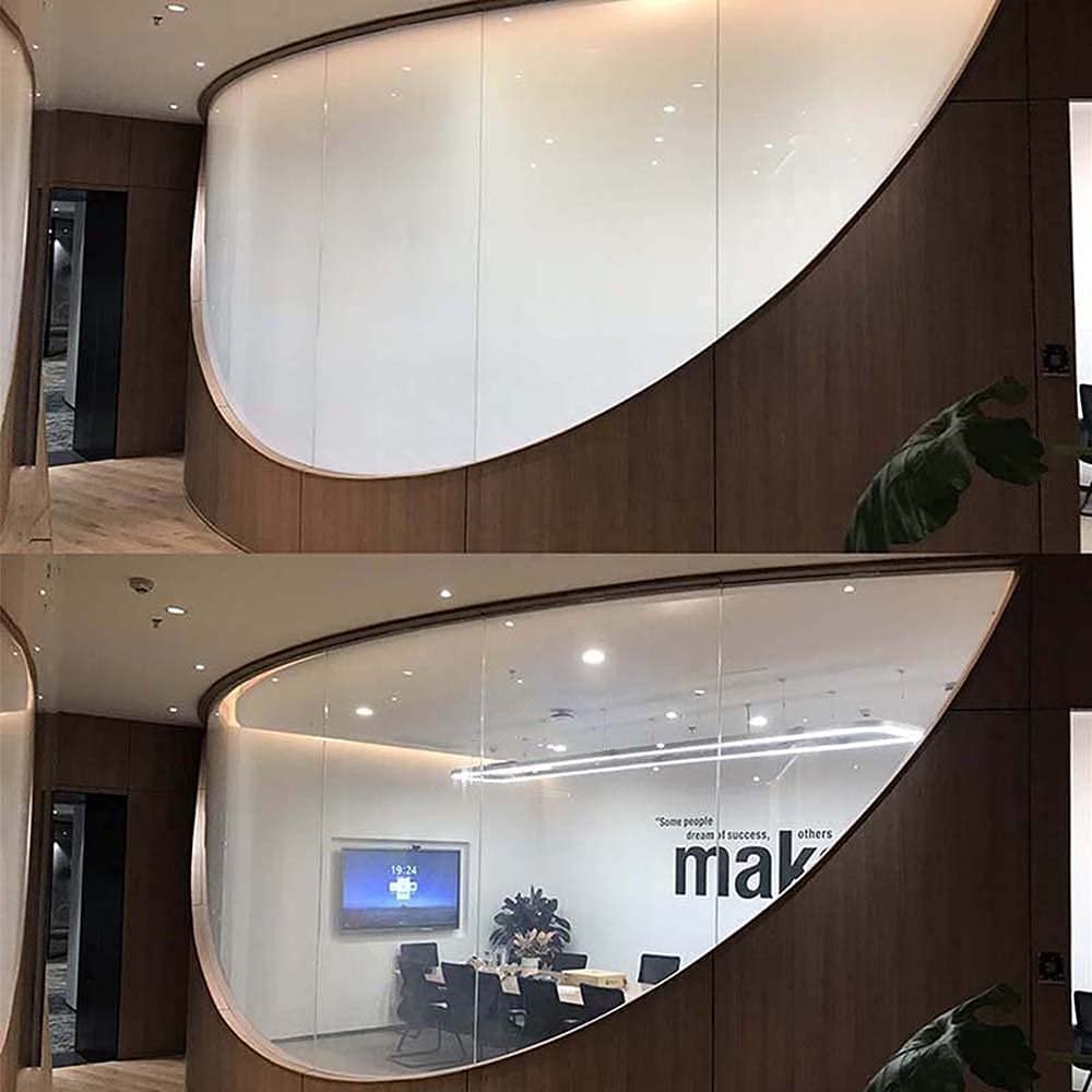 PDLC Smart Film Switchable Window Tint Electric Smart Glass for Home Office PET Clear UV Protection Window Film Milky White