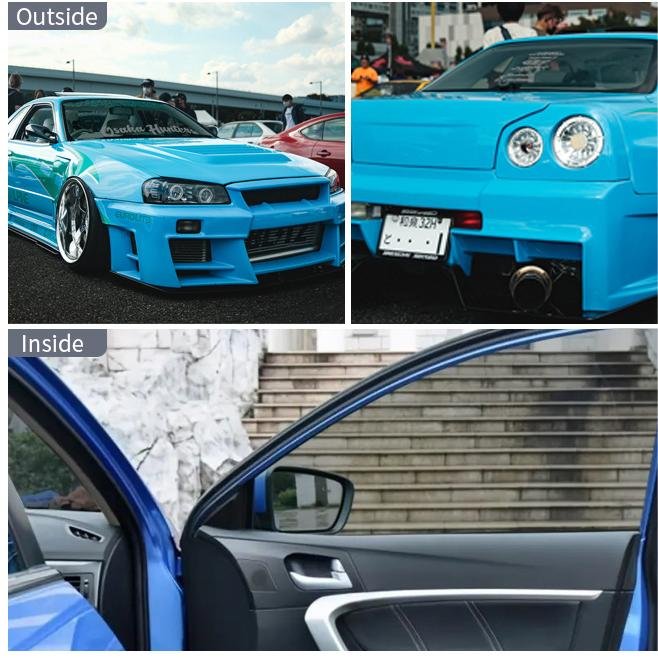 LIDA Car Glue Tint Film 10%-70%Vlt IR Factory price Solar car Tint Window Automotive Glue Tint Car Films