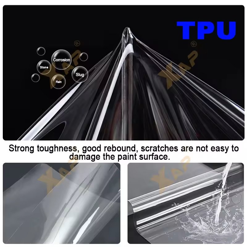 TPU PPF super hydrophobic protective film TPU PPF Top Quality Clear Self adhesive Invisible 6.5mil 7.5mil Paint Protection Film
