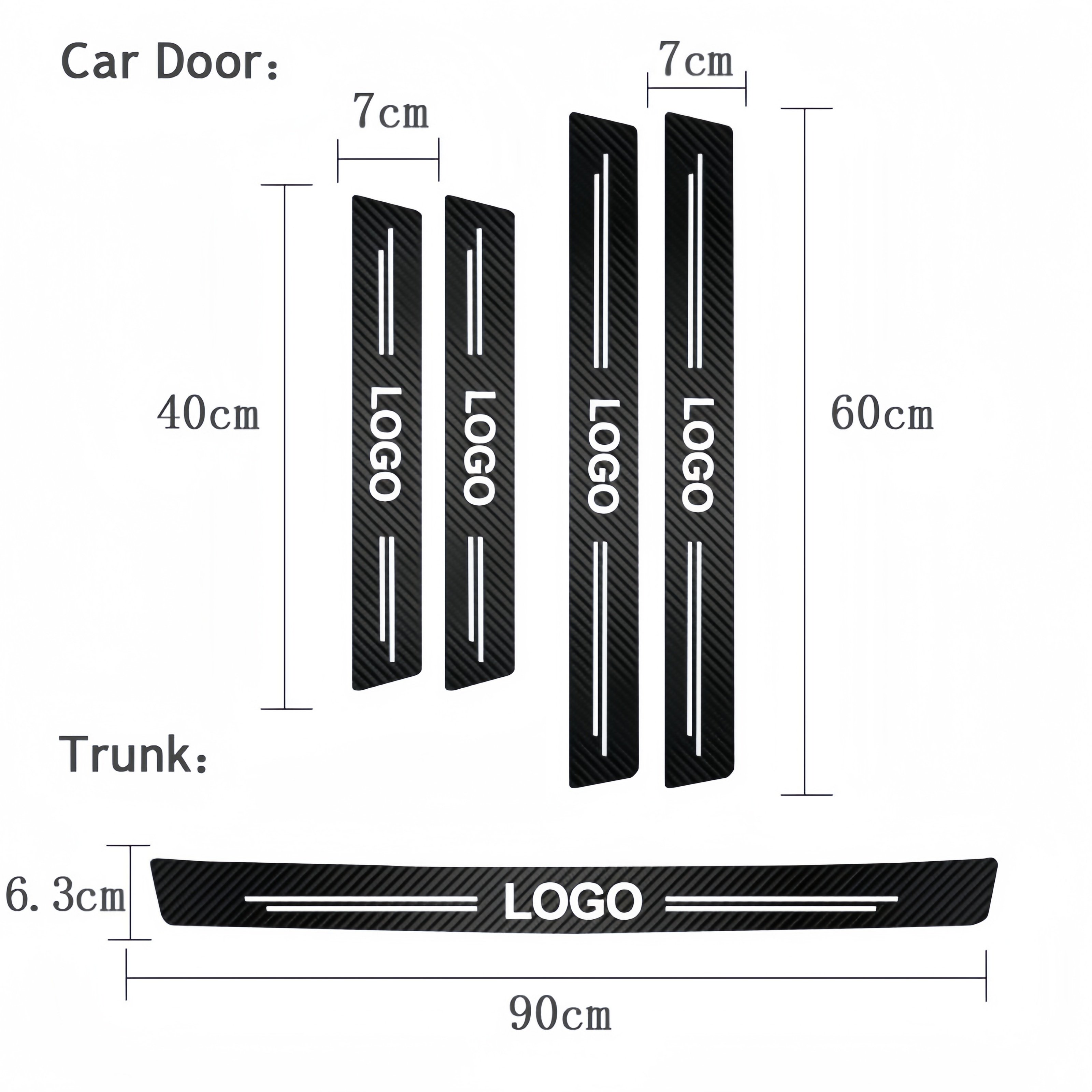 for Mitsubishi. car carbon fiber leather threshold protection stickers brand-new upgrade scratch-resistant and wear-resistant