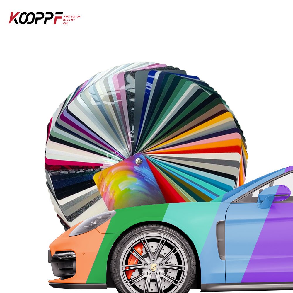 Automotive Film Vinyl Adhesive Color Car film Sticker Glossy Easy Installation 1.52*18M Color Car Wrap Vinyl