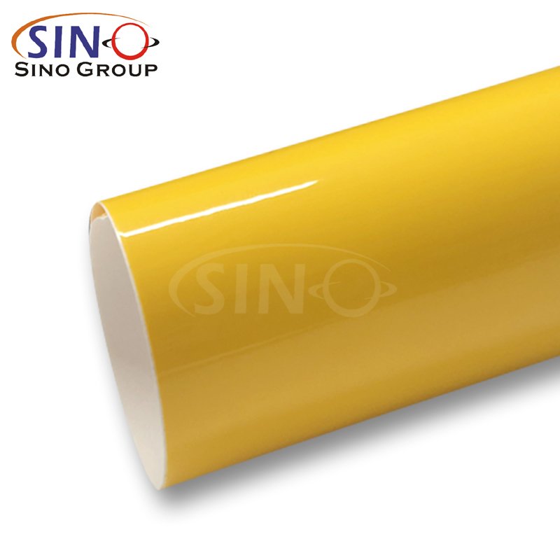 SG-01 Gloss Black China Supplier Free Bubble Air Super Stretch Vinyl Color Change Car Wrap Film