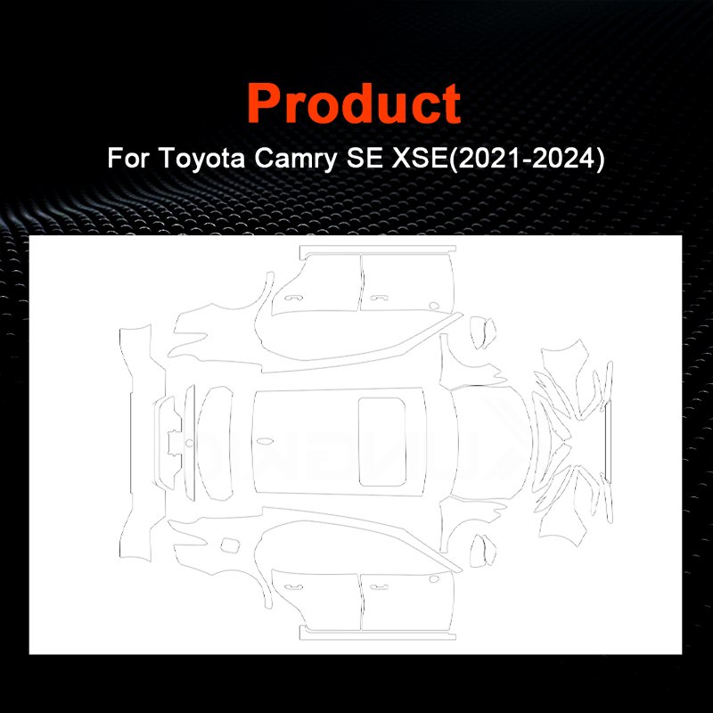 For Toyota CAMRY SE XSE 2021 2022 2023 2024 TPU full car custom transparent anti-scratch film pre-cut protective film