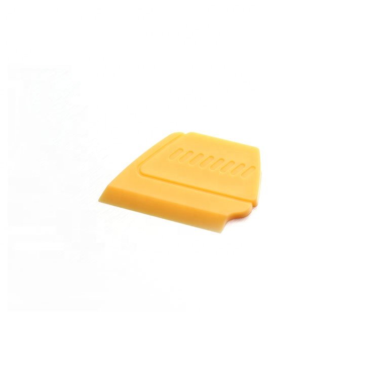 car window glass wrapping tint film Install tools hard card PP material yellow mini squeegee