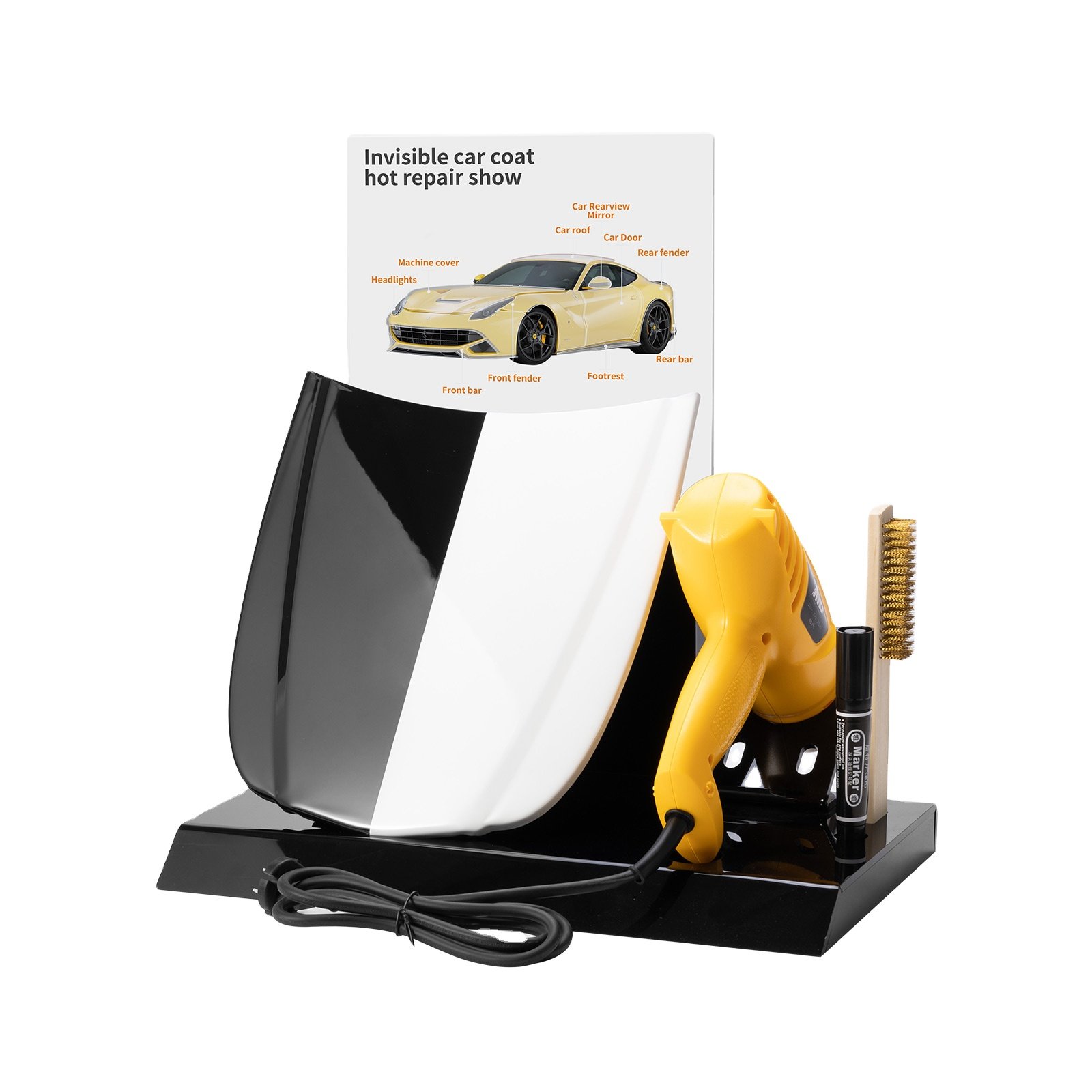 Car Paint Protective Film Hotfixes Tester PPF repair display tools kit Transparent Film heating Testing Demo Machine