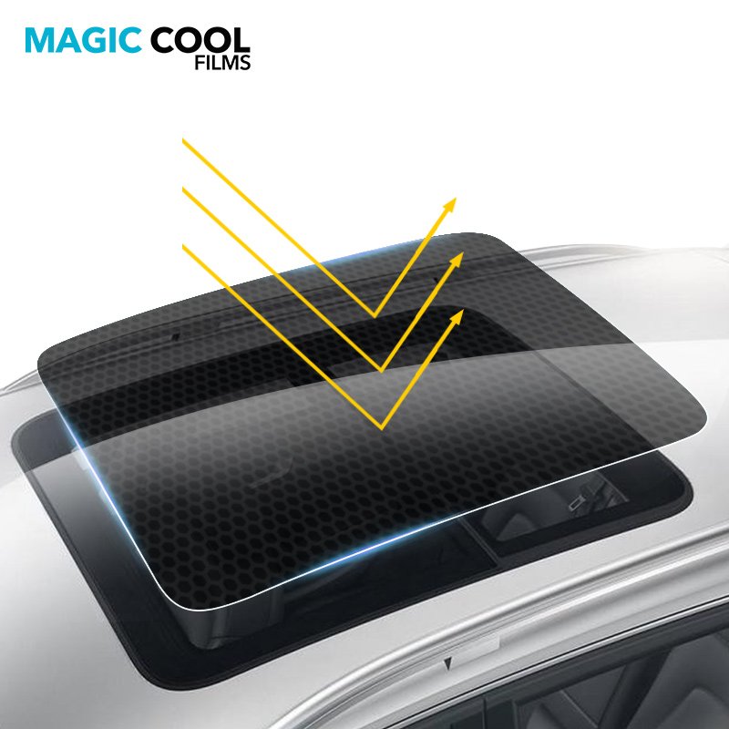 New Arrival Black Skylight Ice Armor 6.5mil Sunroof Protection Film For Car Skylight Ice Armor Car Film Sunroof Film
