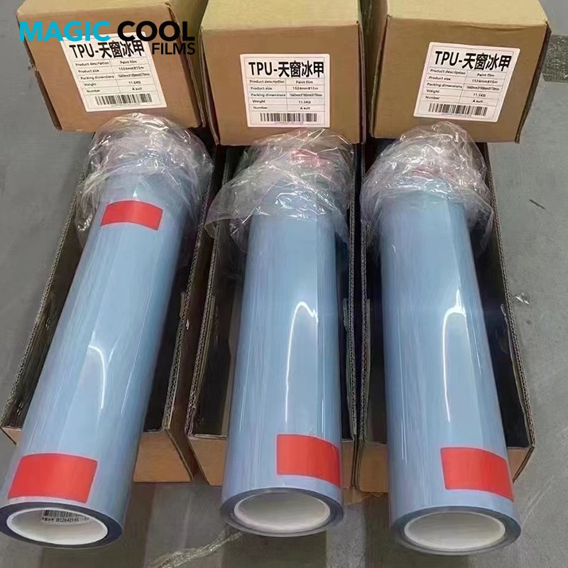 New Arrival Black Skylight Ice Armor 6.5mil Sunroof Protection Film For Car Skylight Ice Armor Car Film Sunroof Film