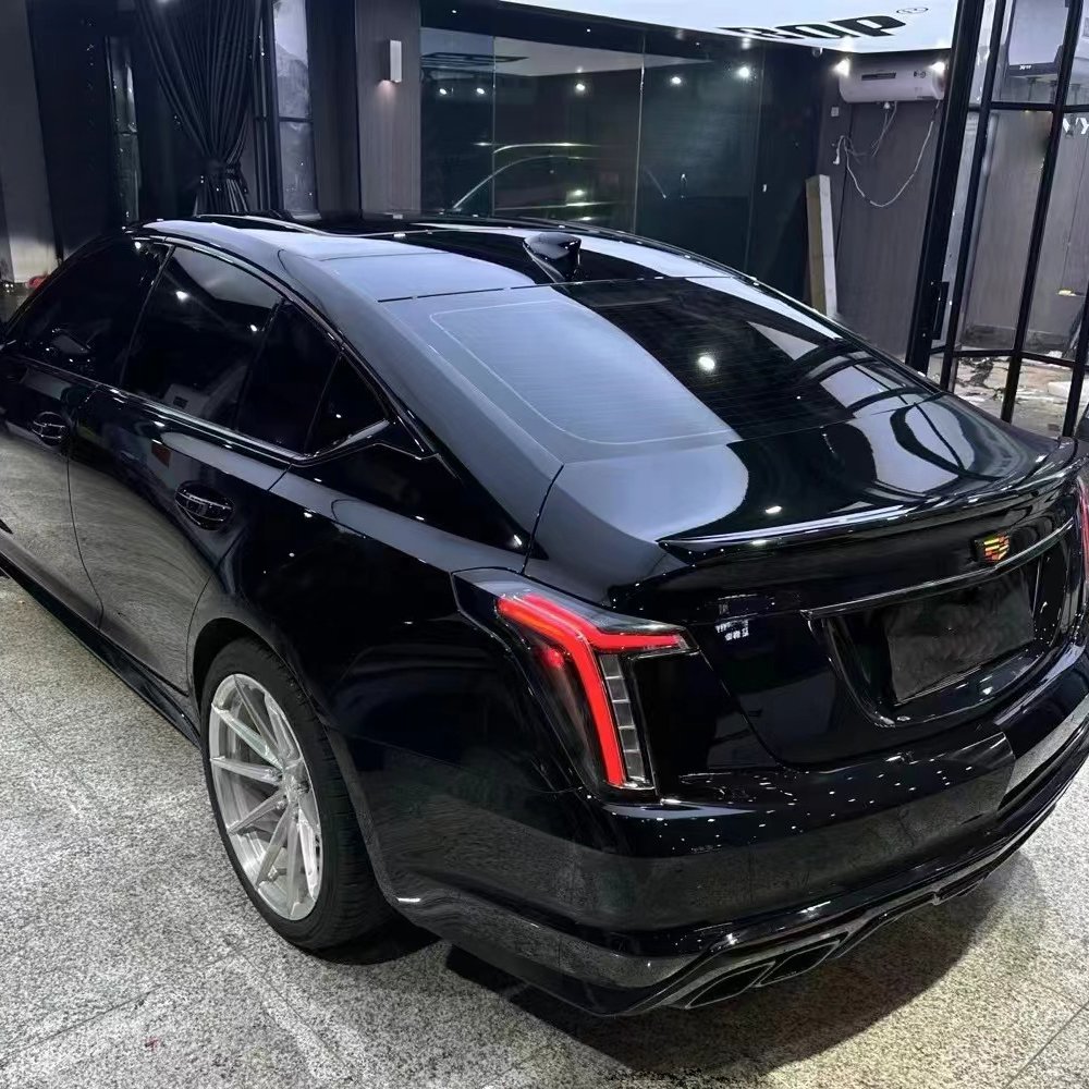 Ultra Glossy PET Liner Piano Black Color Car wrap vinyl film