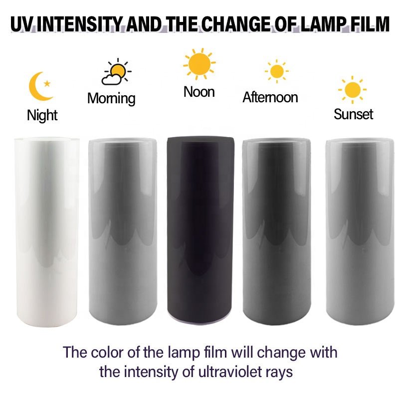 Smart Photochromic Headlamp Automobile Tail Light Led Lamp Film TPU Car Headlight Transparent Protection Film