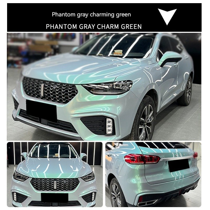 Factory wholesale 1.52*18m Phantom Grey Glamour series car film car wrap vinyl foil for sale
