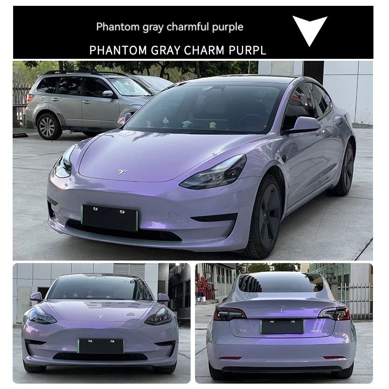 Factory wholesale 1.52*18m Phantom Grey Glamour series car film car wrap vinyl foil for sale