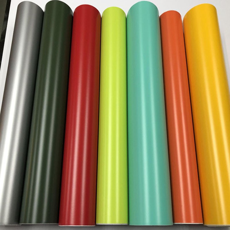 HIGHCOOL BC-113 6.5mil PVC Car Wrap Film Self-Healing Crystal Sunflower Yellow Full Body High Gloss Tint Color Changing Car Film