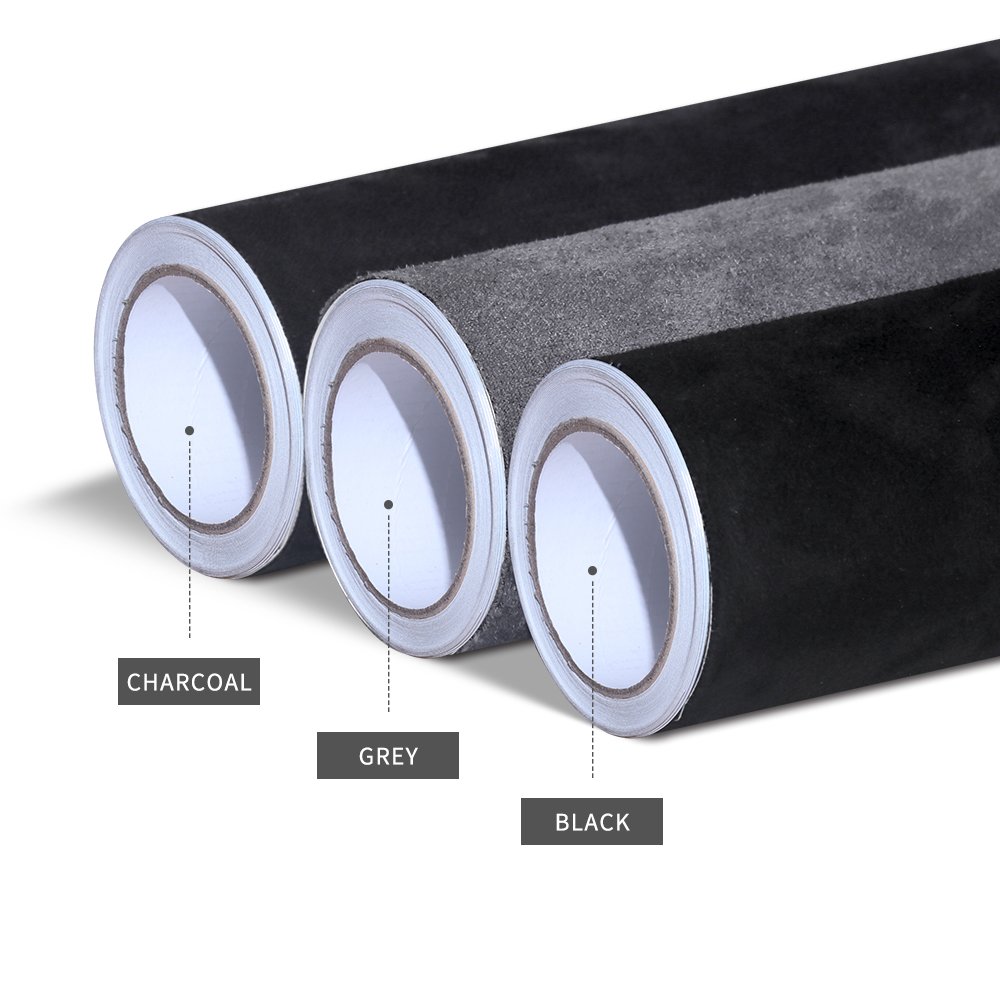 CARBINS High-end Black Alcantara Wrap Self Adhesive Alcantara Fabric For Car Interior 1.42*15M Pure Fabric