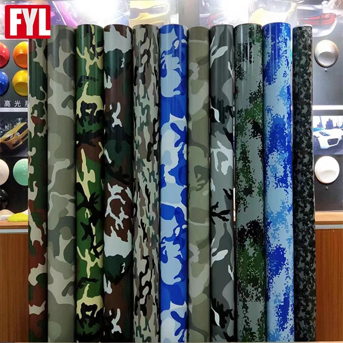 Custom Car Wrap Digital Printing DIY Design Camouflage Wrap Vinyl Car