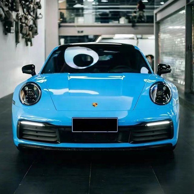 PET Ice Cream Blue Premium Color Change Self Adhesive Vehicle Wrapping Film Car Wrap Vinyl