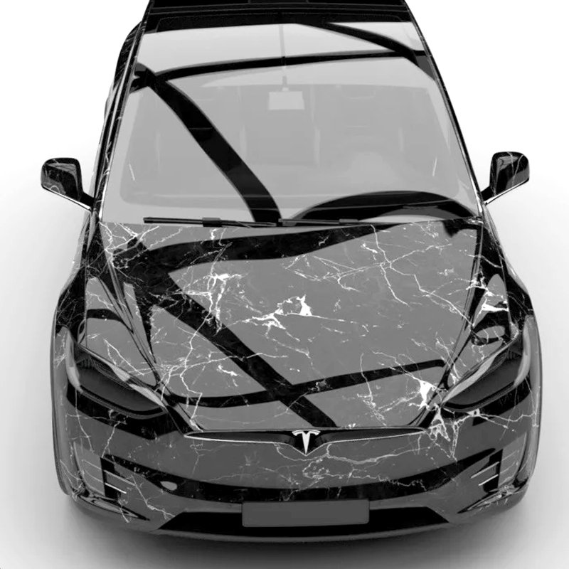 1.52*18m Personalized custom Logo design marble Full Body Car Sticker Film Auto Vinyl Wrap Cost
