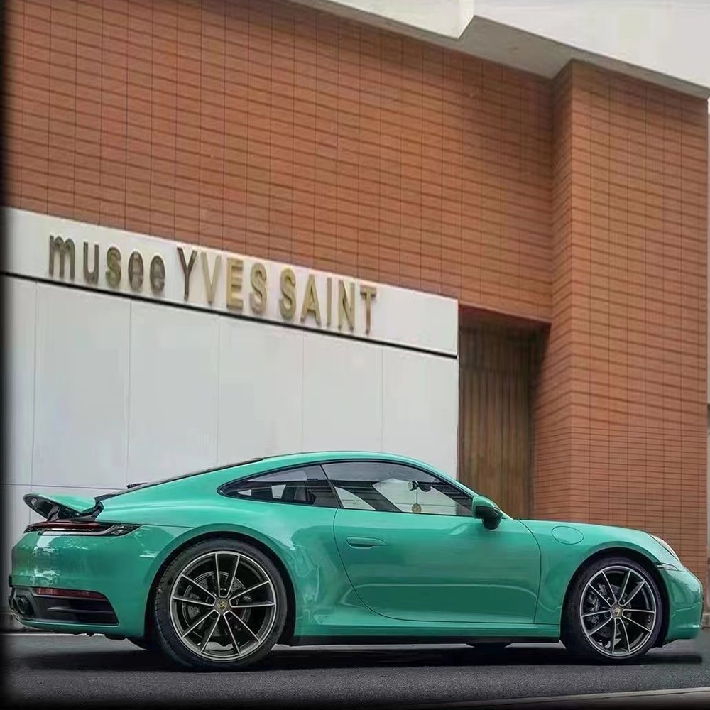 WRAPMASTER light green PET gloss whole vehicle vinyl wrap for car wrapping paper