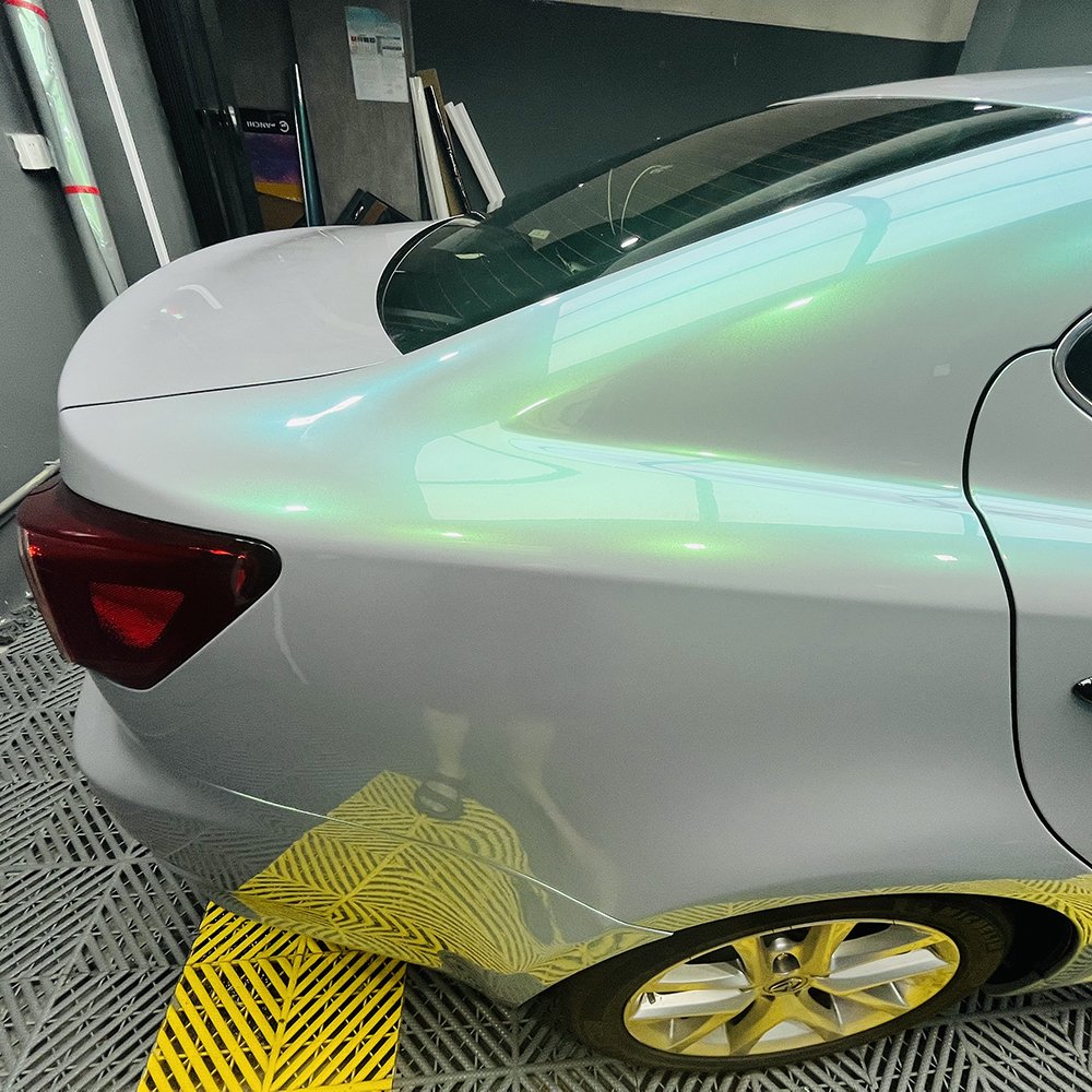 TSAUTOP 1.52*17m Infrared Proof Candy Flip Grey Green Colorful TPU PPF vehicle protection film