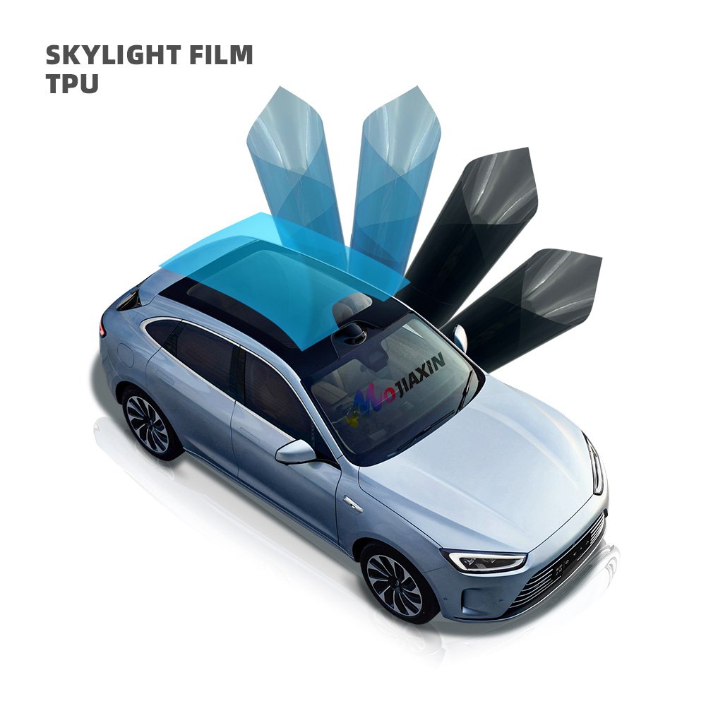 Self Healing TPU Car Sunroof Window Film Anti Scratch UV Proof Color Changing Protective PET for Body and Windshield Black