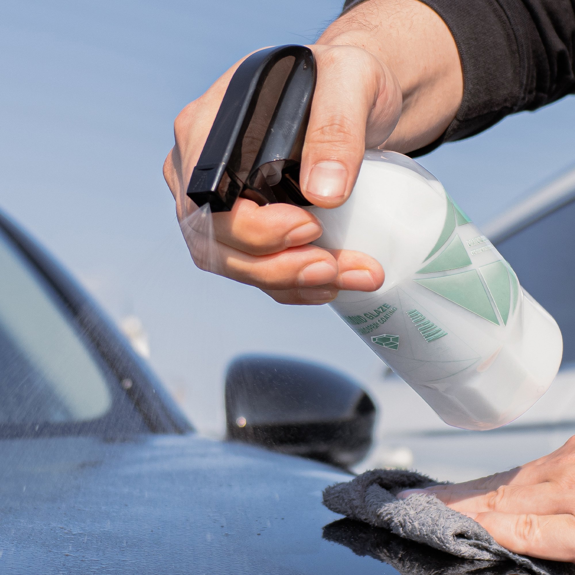OEM ODM DIAMOND GLAZE car ceramic Spray coating sio2 spray manufacture 473ml autopolan paint coating