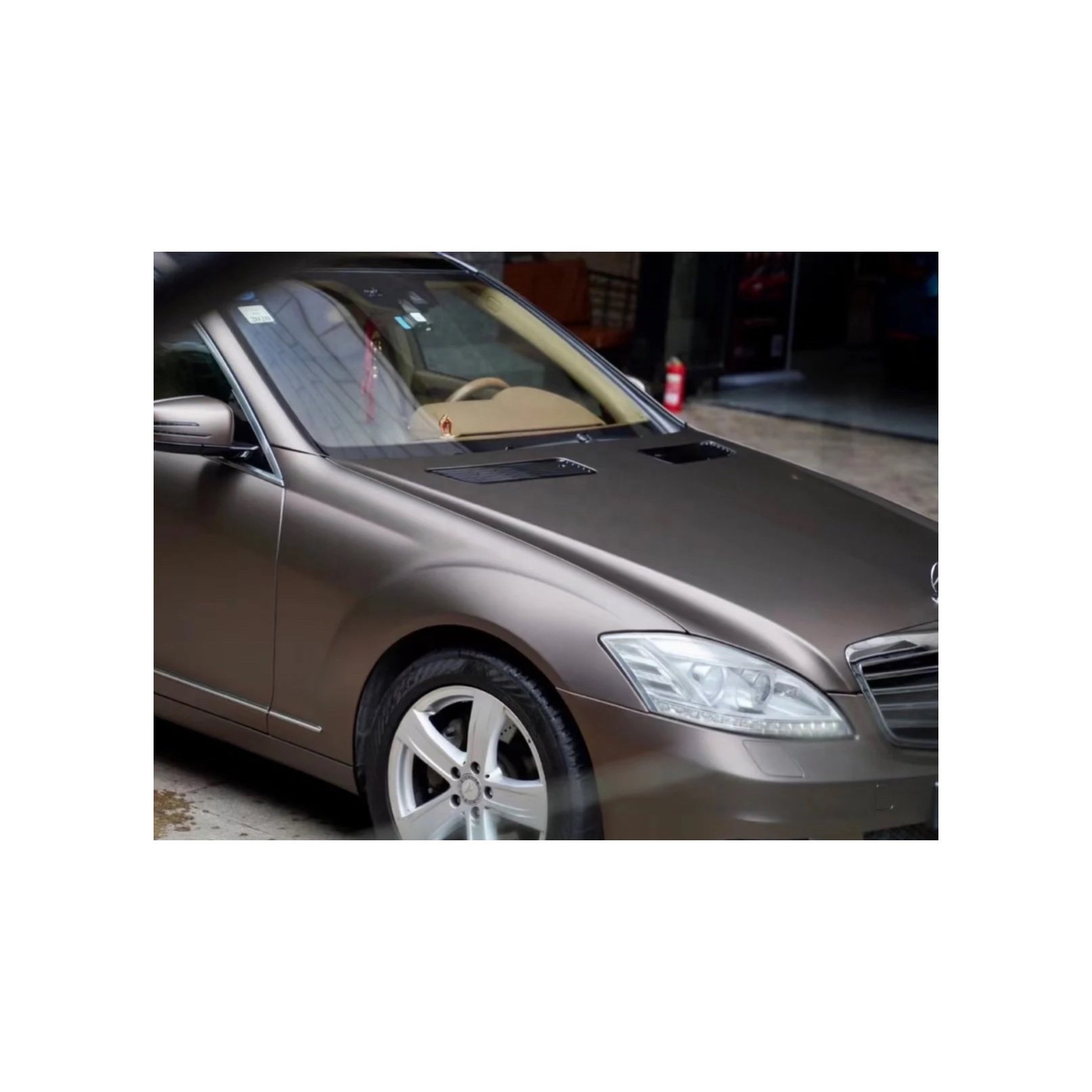 Monster film factory direct Ultra-Matte Brown Grey vinyl wrap PVC PET 1.52m*18m car wrap
