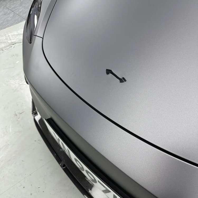 No bubbles Easy To Install PVC Matte Volcanic Gray Vinyl Wrap PET FOR AMG Mountain Grey Auto Body Sticker Car Vinyl Wrap film