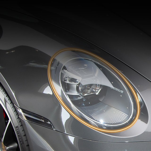 AEP Car Headlight PPF Protective Film Smoked Black Tint Wrap Vinyl Transparent TPU Sticker For Porsche 911 992 2019 2020 2021