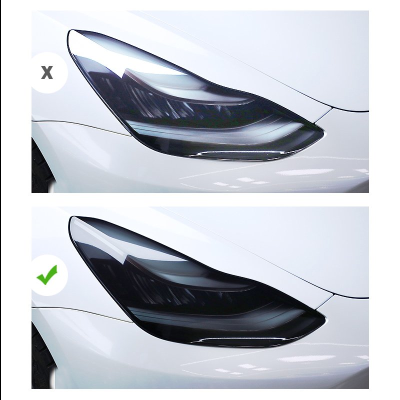 Automotive special taillight black Tesla X/Y self-healing headlight tinting film Model 3/Y TPH TPU lamp film