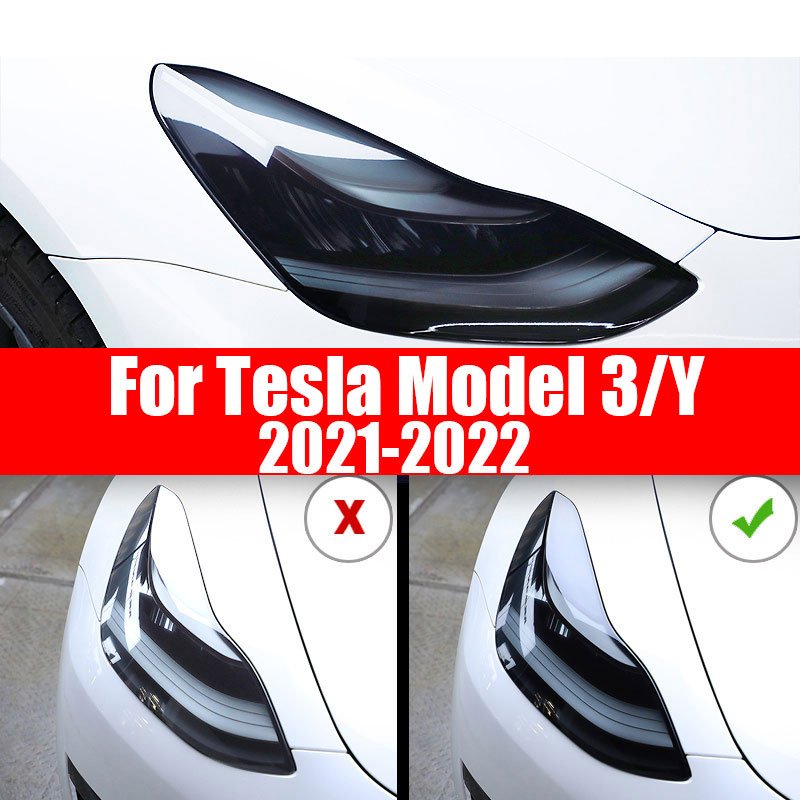 Automotive special taillight black Tesla X/Y self-healing headlight tinting film Model 3/Y TPH TPU lamp film