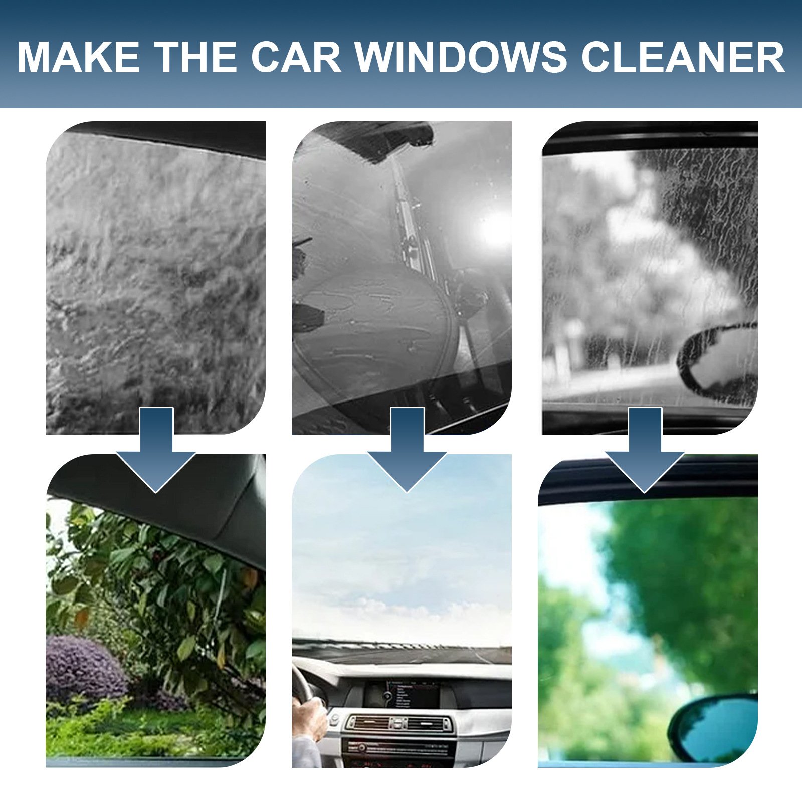 Glass polishing powder, car glass oil film removal powder, small scratch repair glass, glass door oil stain removal