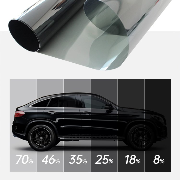Low Haze Privacy Protection UV Sun Block 2 mil Thickness Nano Ceramic Heat-resistant Window Car Film