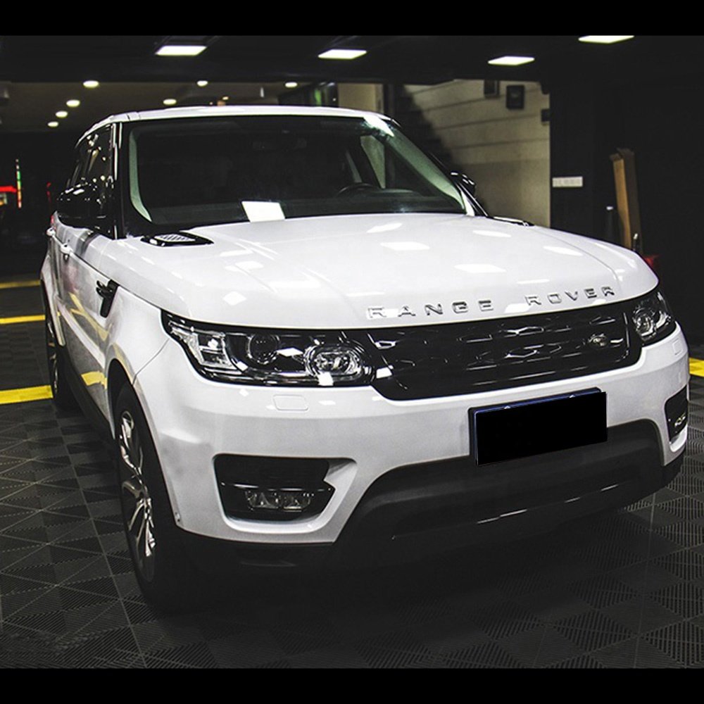 CRYSTAL GLOSS BLOCK WHITE Car Wrap Vinyl Film Self Adhesive Automobile Protection Film