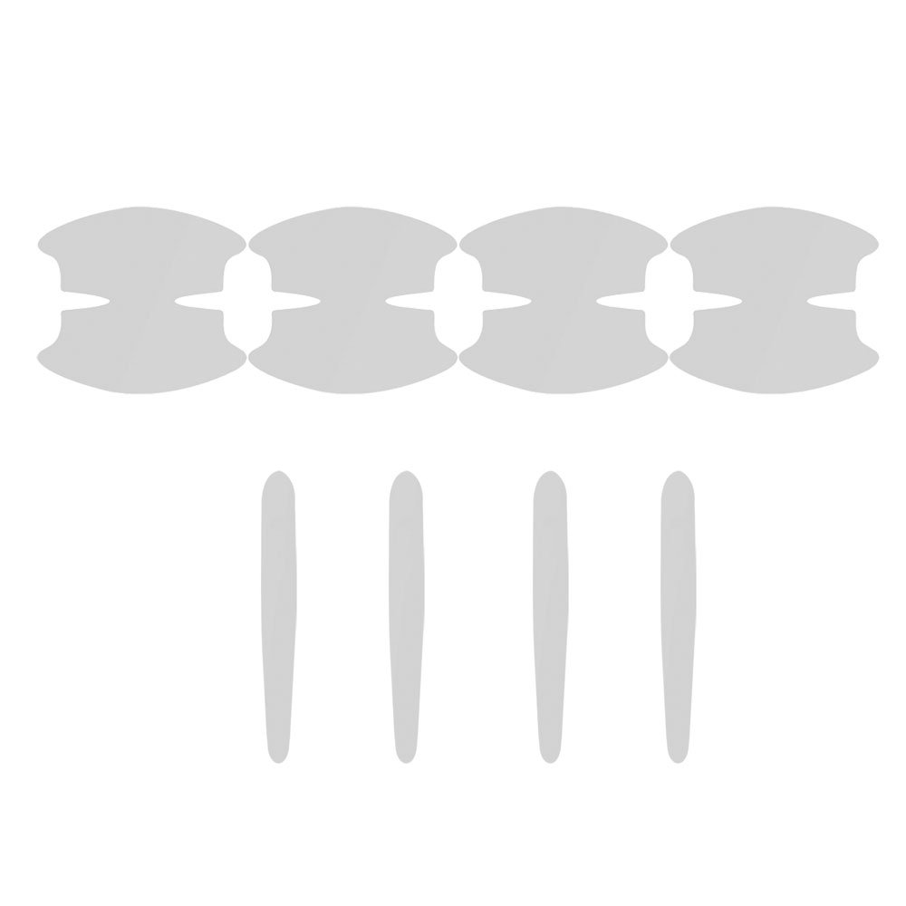 8Pcs TPU Car Door Bowl Anti-scratch Sticker Clear Door Bowl Handle Protection Sticker Paint Surface Film Car Accessories Decals