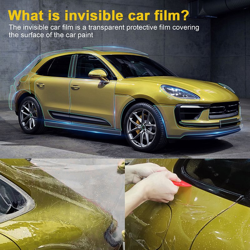 For Porsche Macan Base S Turbo 2022-2024 each part of TPU PPF pre-cut car film anti-scratch self-repairing transparent film