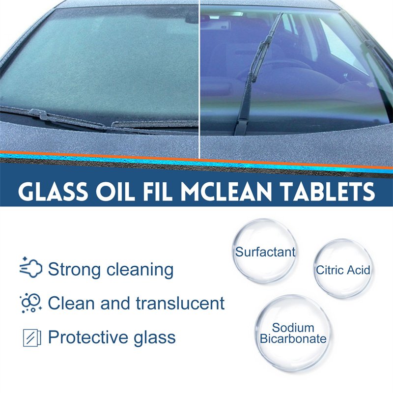 Rayhong 30pcs glass oil film clean tablets porcelain car mirror windshield multipurpose cleaning tablets