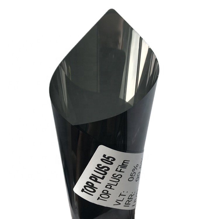 Nasido TOP PLUS 05%VLT heat insulation materials IRR 99% car Deep Black nano ceramics car solar window tinting film