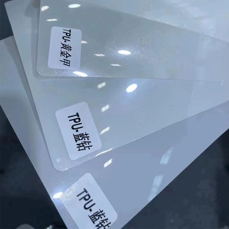 New TPU material changes from white to gold PPF color wrap film, golden diamond blue diamond TPU car paint protection film