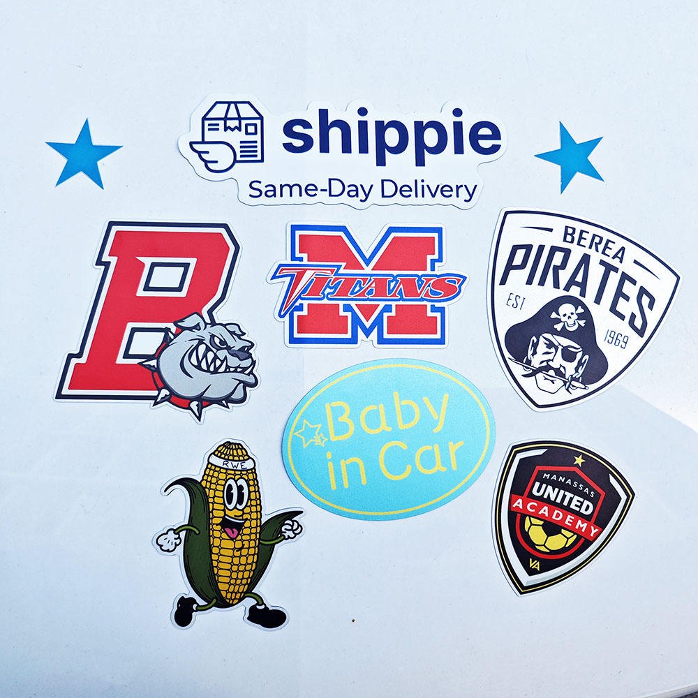 Custom Printing Weatherproof Die Cut Bumper Stickers Vehicle Vinyl Advertising Logo Car Bumper Stickers For Car