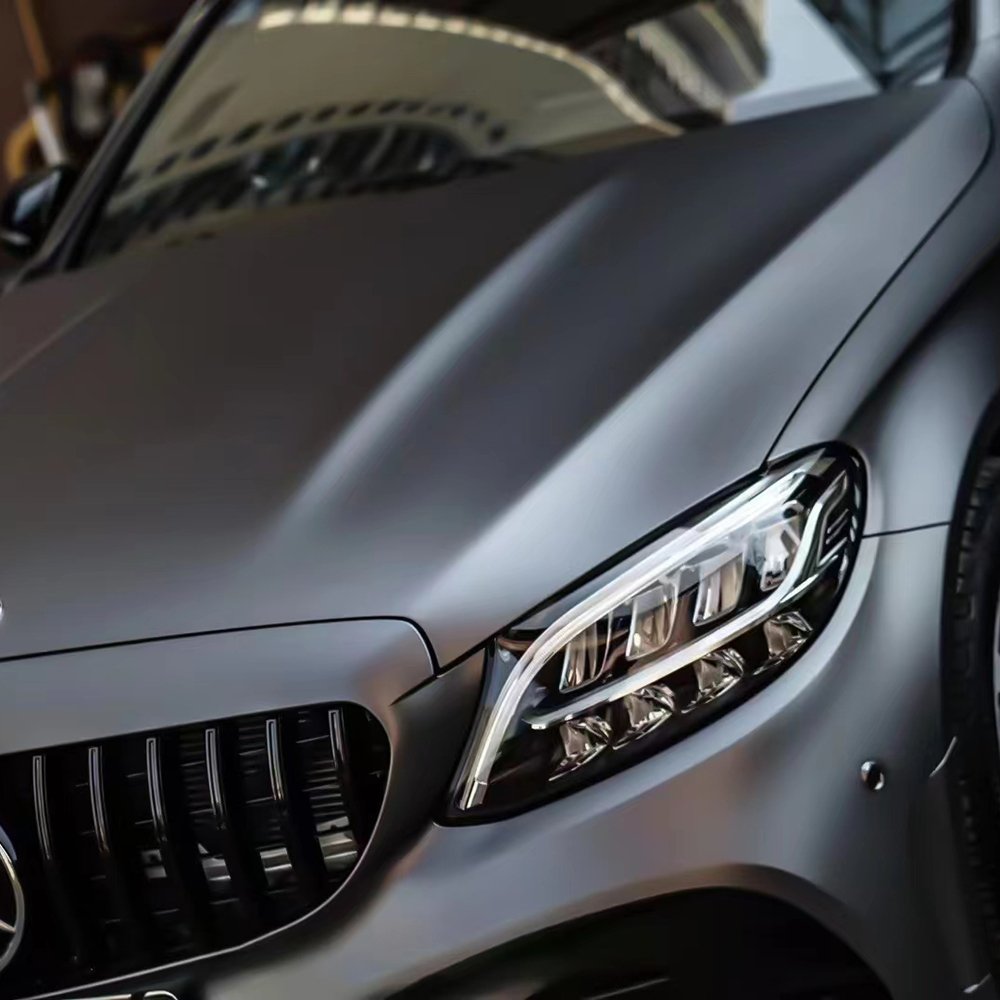 WRAPMASTER 1.52*18metre PET AMG grey ultra matte vinyl wrap car wraps auto body film