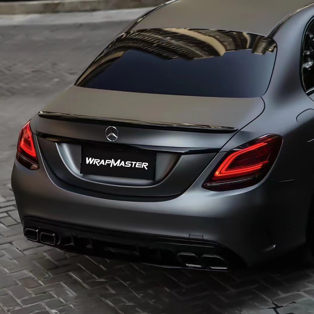 WRAPMASTER 1.52*18metre PET AMG grey ultra matte vinyl wrap car wraps auto body film