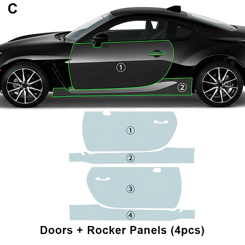 For Toyota GR86 2021 2022 2023 each part of the film TPU PPF pre-cut film scratchresistant self-healing transparent film