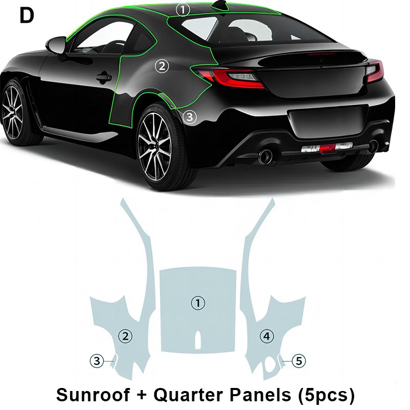 For Toyota GR86 2021 2022 2023 each part of the film TPU PPF pre-cut film scratchresistant self-healing transparent film