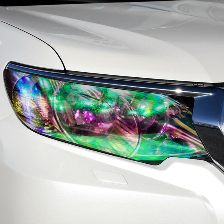 SCHANLEY Premium Vinyl Sticker Removable Wet Paint Chameleon Car Light Sticker Car Headlight Tinting Film